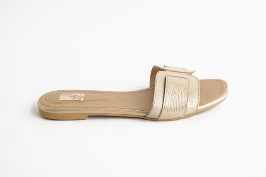 Leather Sandals with Vibrant Strap Design