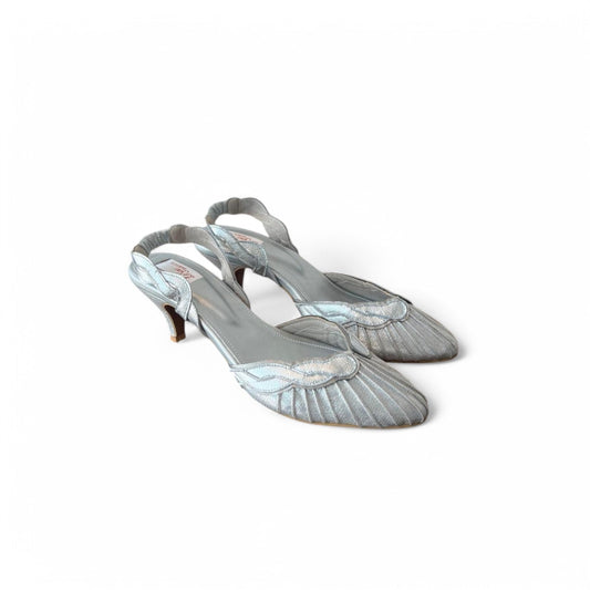 Celestial Blue Slingback Heels